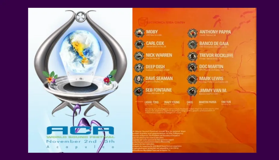 ACA World Sound Festival posters